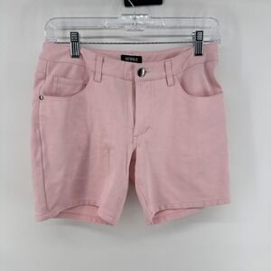 St33le Sweat Shorts Mens Sz 28 Pink Knit 5 Pocket Stretch Casual Denim Style